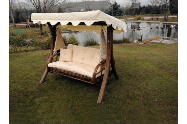 WOODEN BED LUXURIOUS SWING