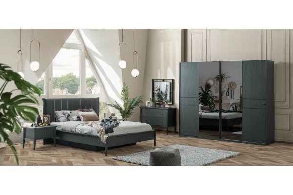 GRAY BEDROOM SET