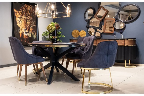 NAVY BLUE DİNİNG ROOM SET